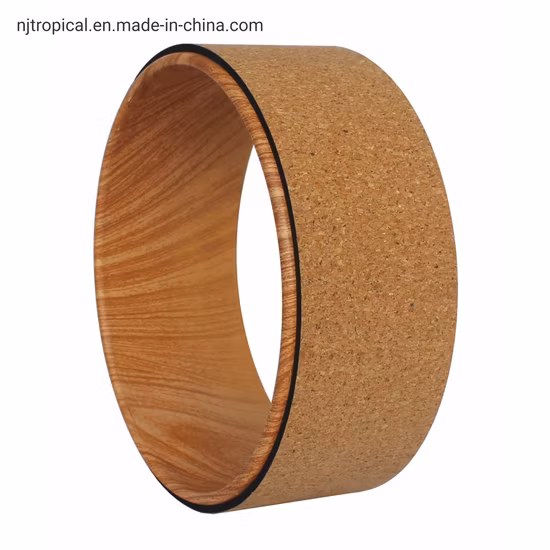 Roue de yoga naturelle en PVC bleu Eco Cork