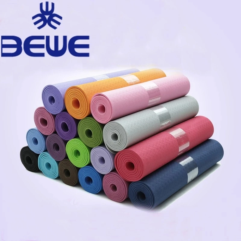 Wholesale Price Portable Fitness Multicolor Soft TPE Yoga Mat