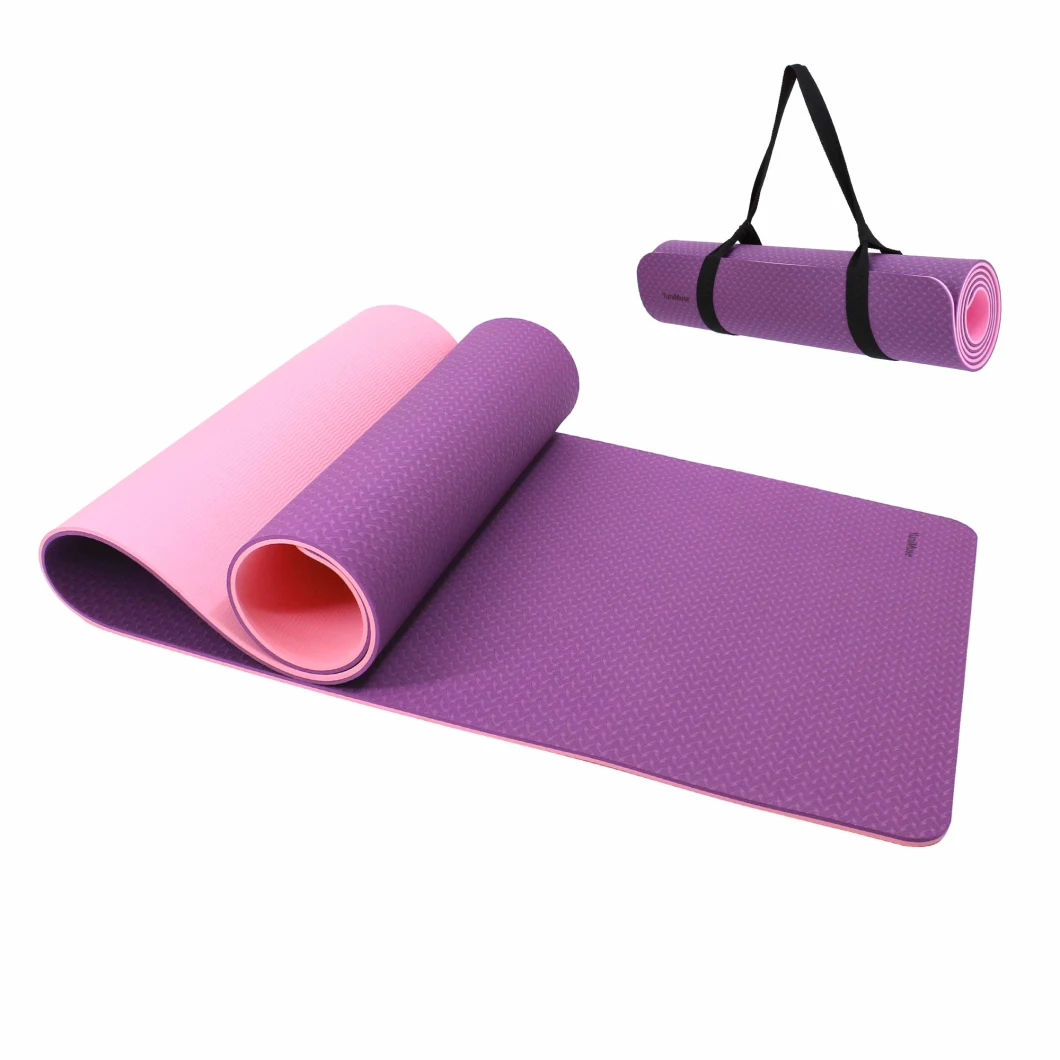 Yugland Eco Friendly Non-Slip Anti Skid Pilates Rubber Yoga Matt Gym Fitness Sports OEM Wholesale Manufacturer PU TPE Cork Suede Yoga Mat with Bag