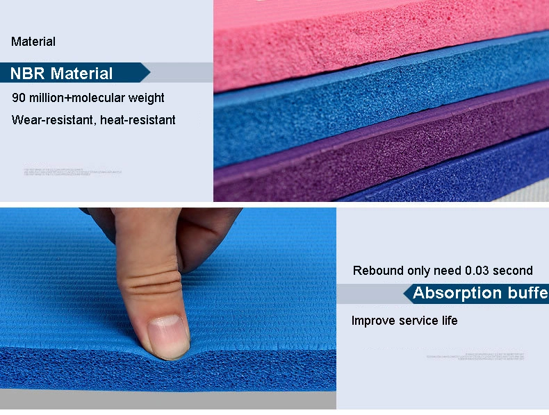 10mm NBR Yoga Mat at Beginners with Eco-Friendly Materials Various Colors Available