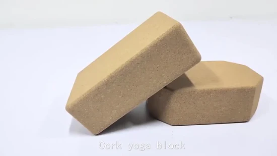 Vente en gros de haute qualité 4*6*9 pouces Fitness Pilates Block Yoga Cork Brick