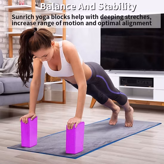 Brique de pratique de danse d'usine spéciale Brique ouverte douce Brique de yoga EVA