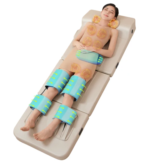 en Stock Portable Multifonctionnel Électrique Matelas De Massage Complet Du Corps Produits De Soins De Santé